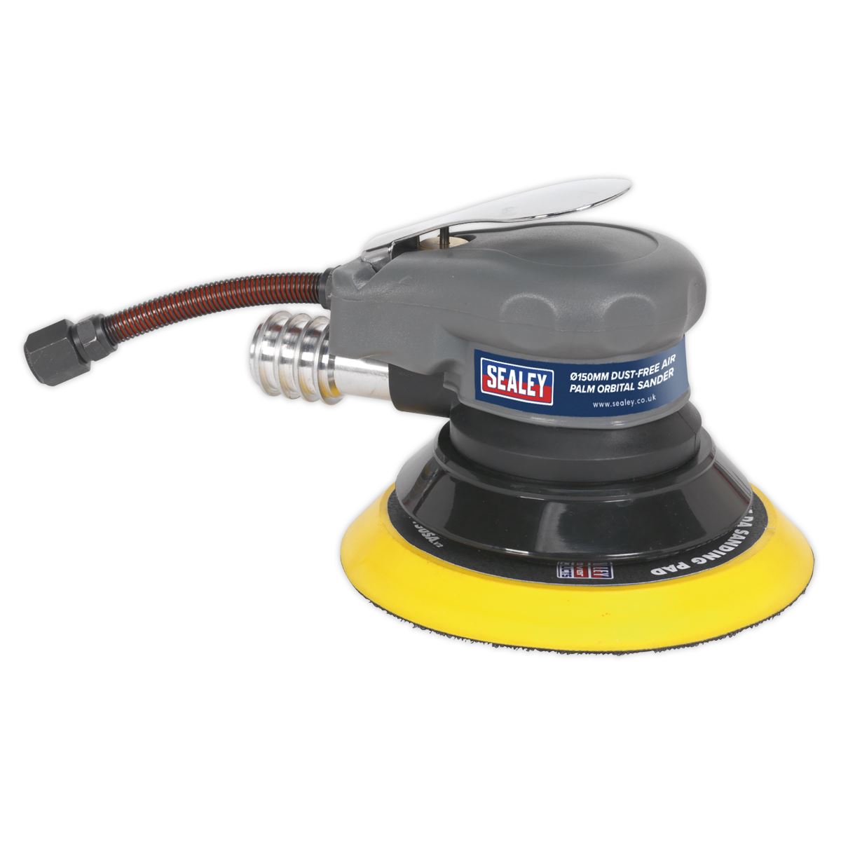 Sealey SA09 Air Palm Orbital Sander Ø150mm Dust-Free Sealey