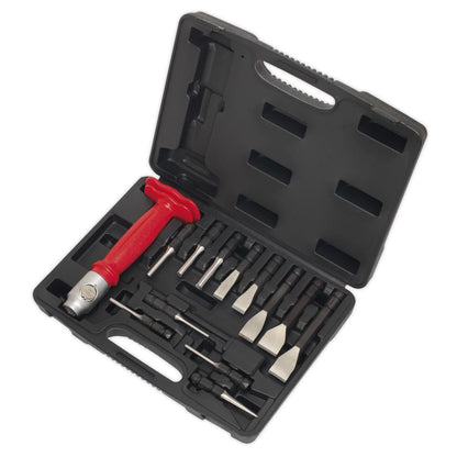 Sealey AK9215 Interchangeable Punch & Chisel Set 13pc Sealey