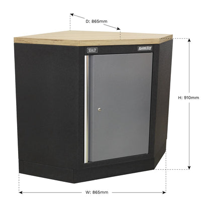 Sealey APMS60 Modular Corner Floor Cabinet 865mm Sealey