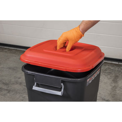 Sealey BM95R Refuse/Storage Bin 95L - Red Sealey
