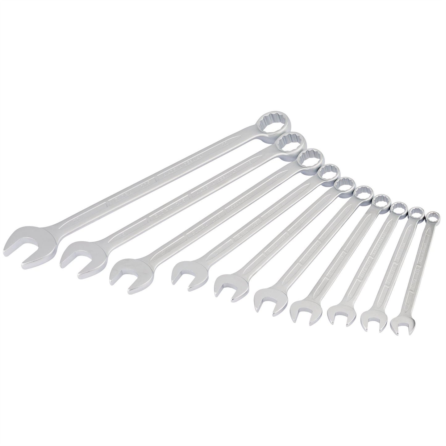 Elora 03082 Long Metric Combination Spanner Set 10 Piece Elora
