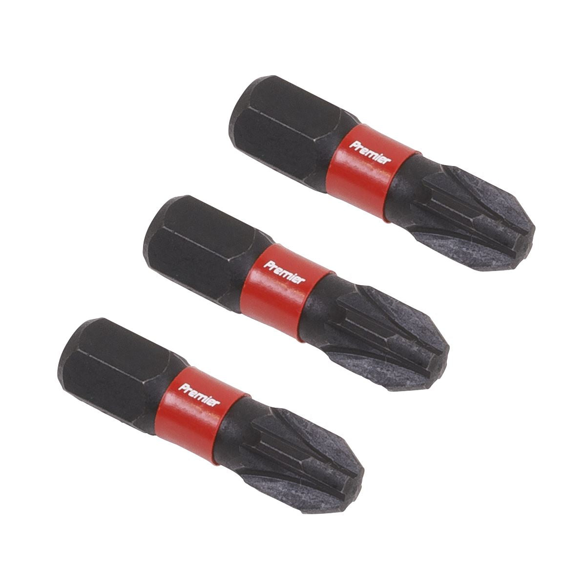 Sealey AK8209 Pozi #3 Impact Power Tool Bits 25mm - 3pc Sealey