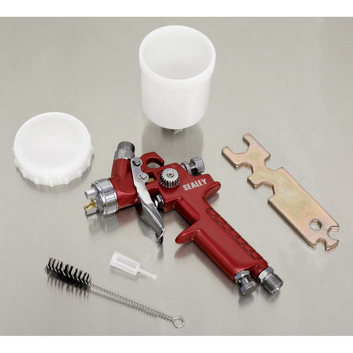 Sealey HVLP731 HVLP Gravity Feed Touch-Up Spray Gun - 0.8mm Set-Up Sealey