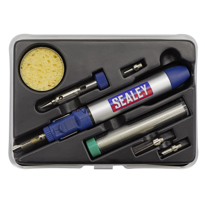 Sealey AK2953 Micro Butane Torch Kit 7pc Sealey