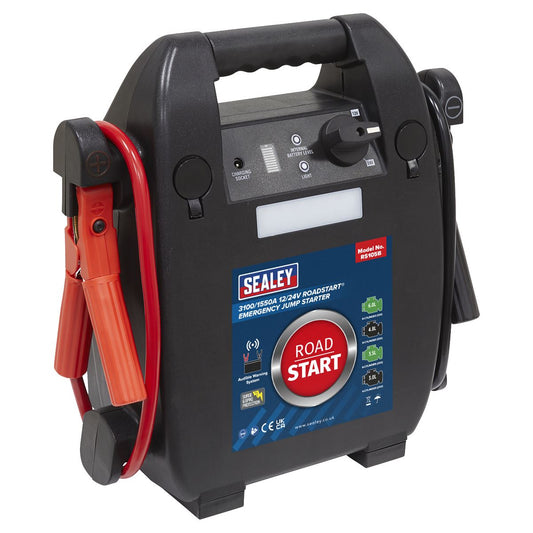 Sealey RS105B RoadStart® Emergency Jump Starter 12/24V 6L 8-Cylinder Sealey