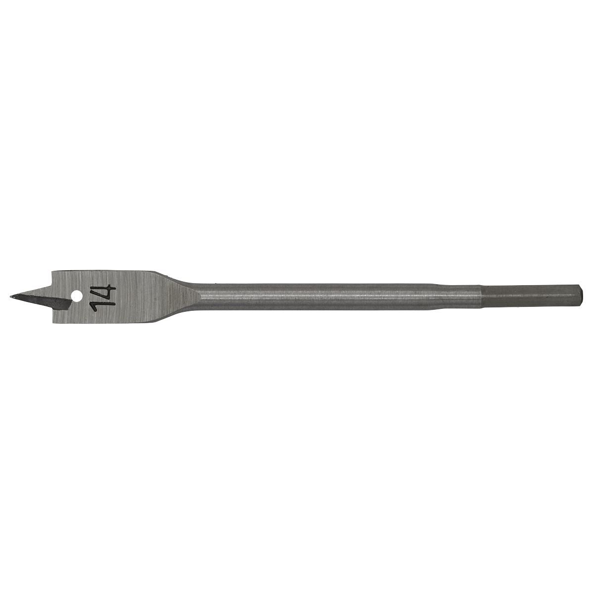 Sealey FWB14 Flat Wood Bit Ø14mm x 152mm Sealey