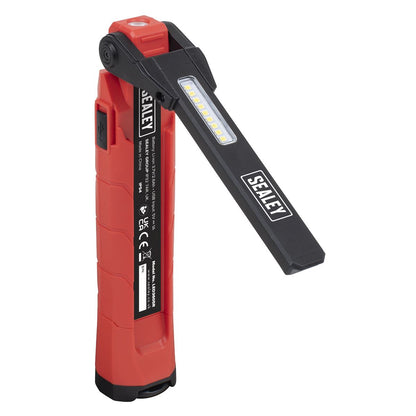 Sealey LED3605R Rechargeable 360° Inspection Light 10W & 2 x 4W SMD LED Red Sealey
