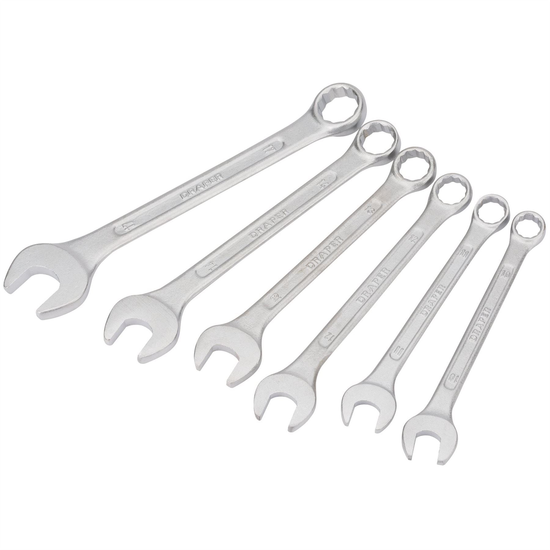 Draper 68479 Redline® Metric Combination Spanner Set 10 - 17mm 6 Piece Draper
