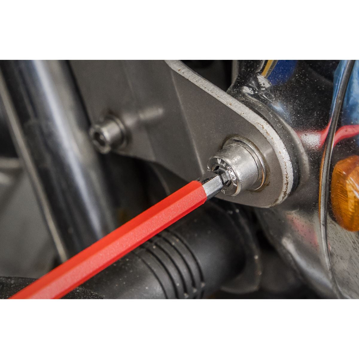 Sealey AK7190DB Ball-End Hex Key Set 9pc Colour-Coded Long Metric - Display Box of 10 Sealey