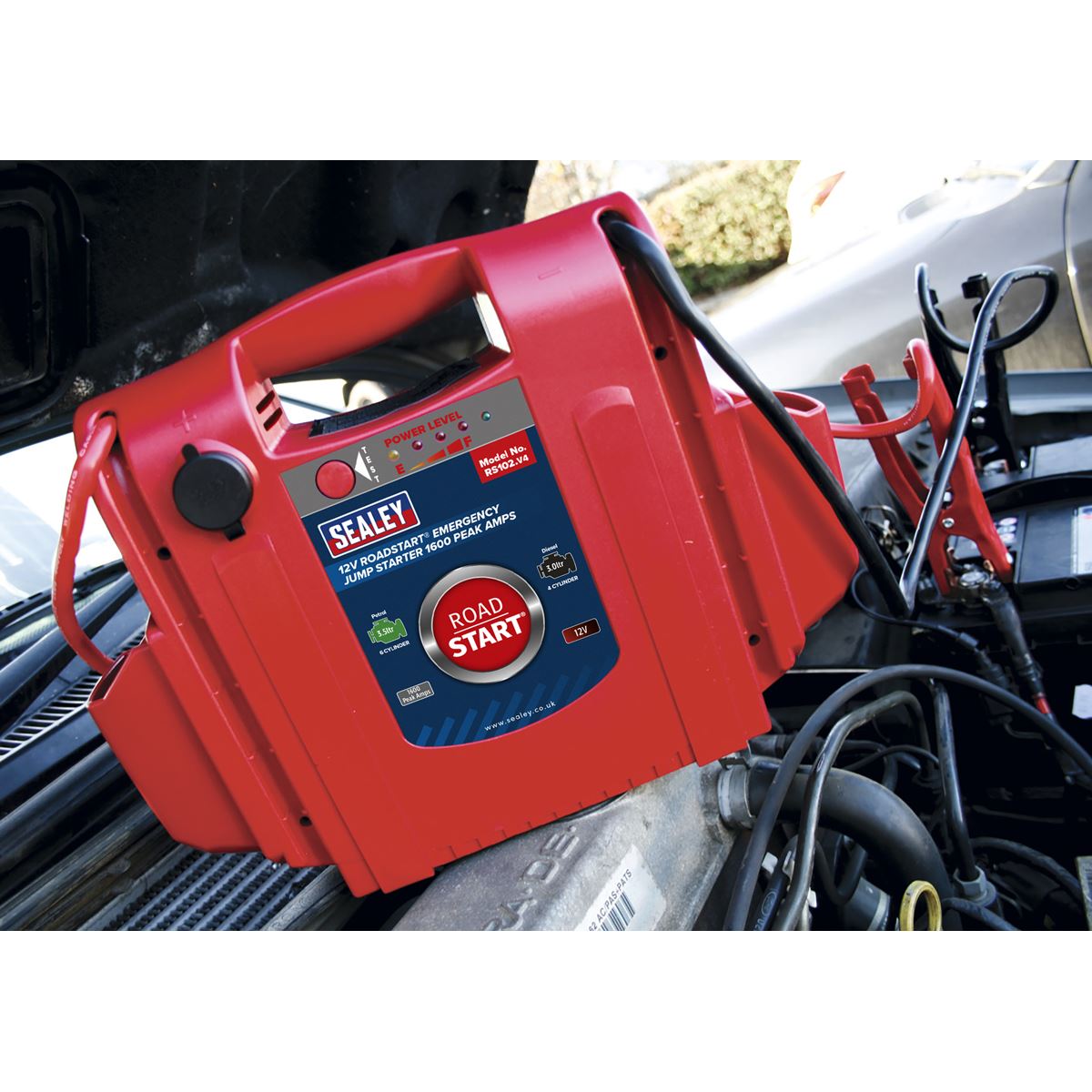 Sealey RS102 RoadStart® Emergency Jump Starter 12V 1600 Peak Amps Sealey