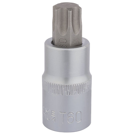 Draper 16323 TX-STAR® Socket Bit 1/2" Sq. Dr. T60 x 55mm Draper