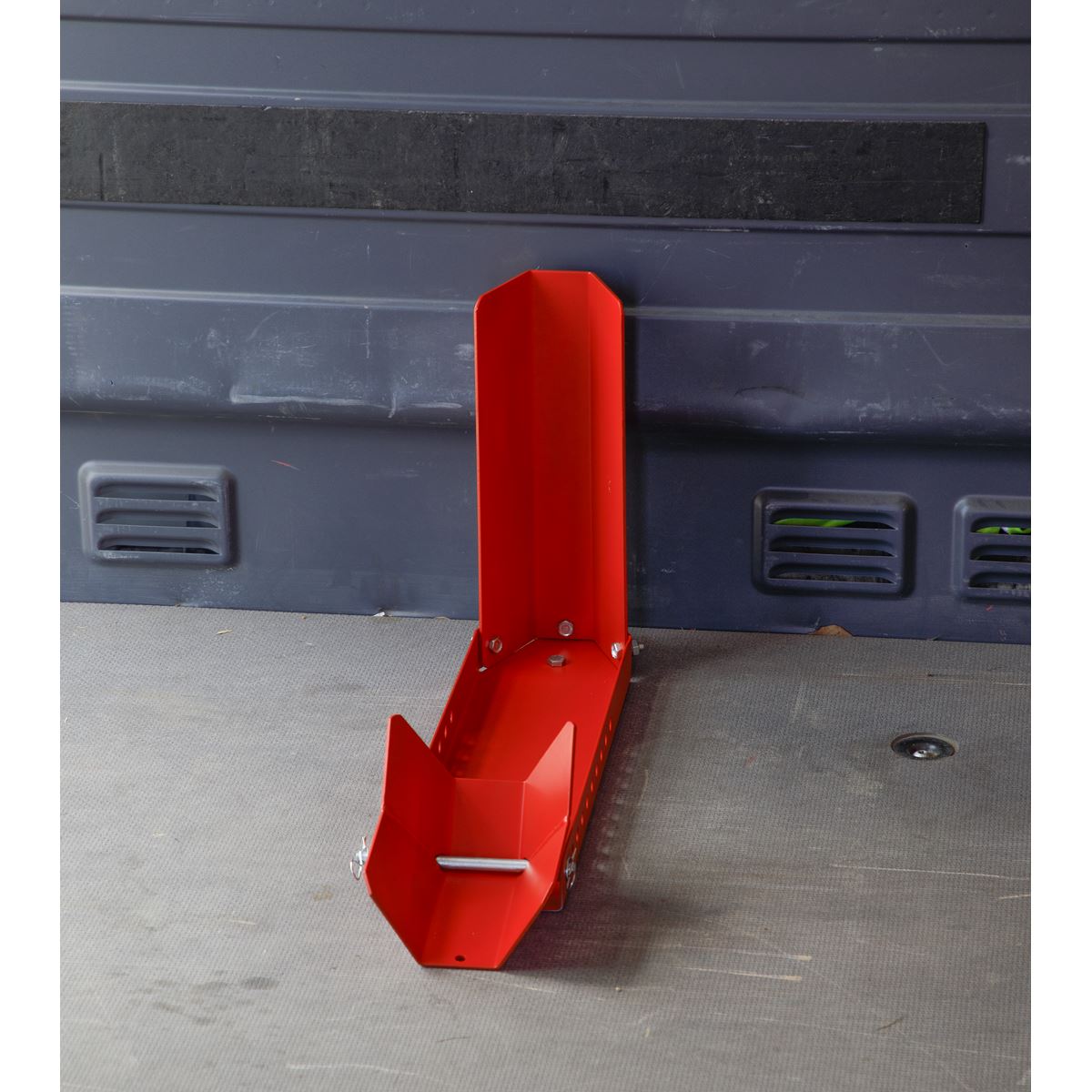 Sealey WCR02 Motorcycle Roll-in Wheel Clamp Bolt Down Sealey