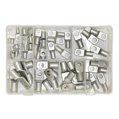 Sealey AB016CT Copper Lug Terminal Assortment 52pc Sealey