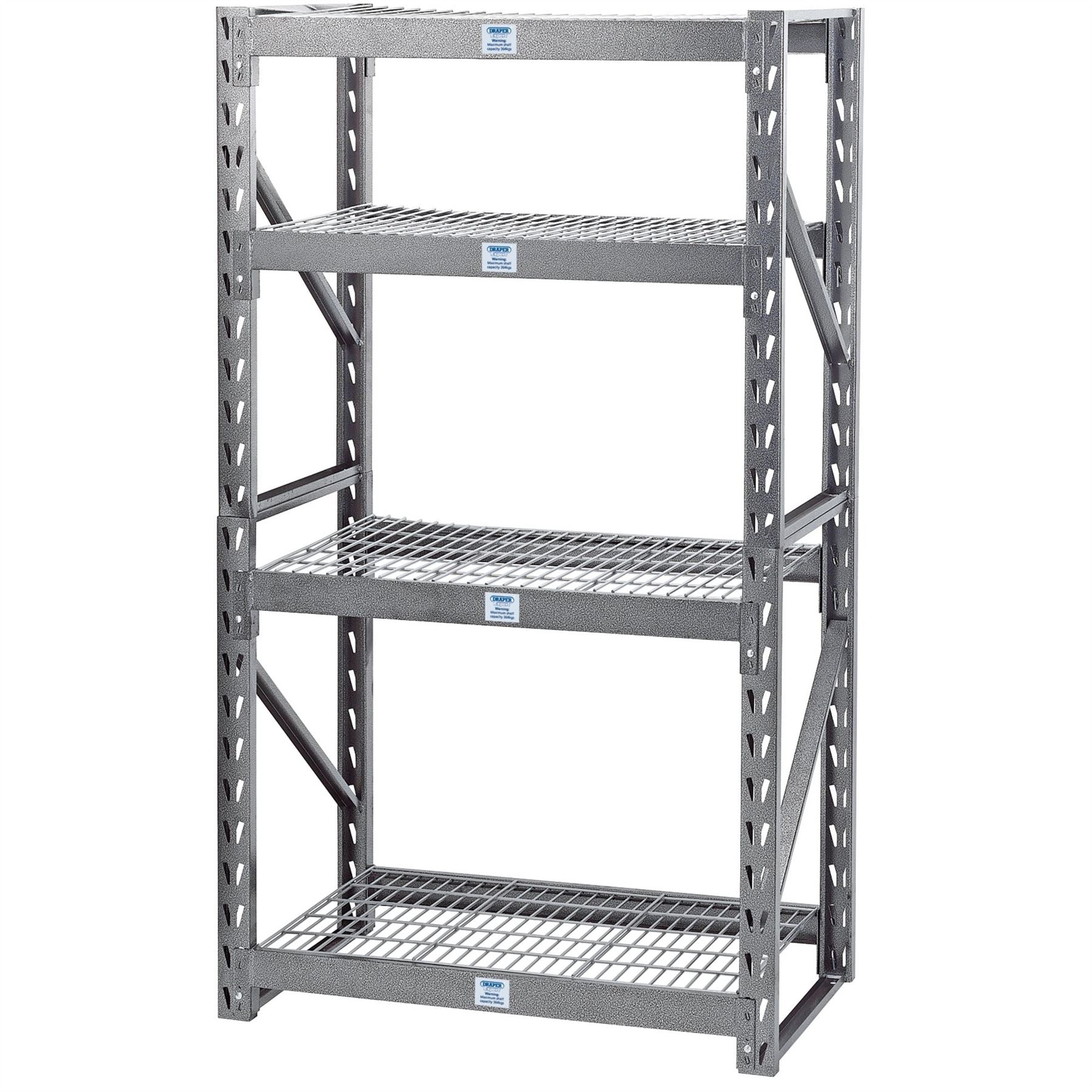 Draper 05230 Expert Heavy Duty Steel 4 Shelving Unit 1040 x 610 x 1830mm Draper