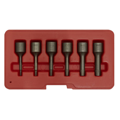 Sealey AK8185 Screw Extractor Set 6pc 3/8"Sq Drive Sealey