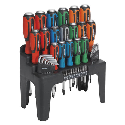 Siegen S01106 Hammer-Thru Screwdriver Hex Key & Bit Set 44pc Siegen