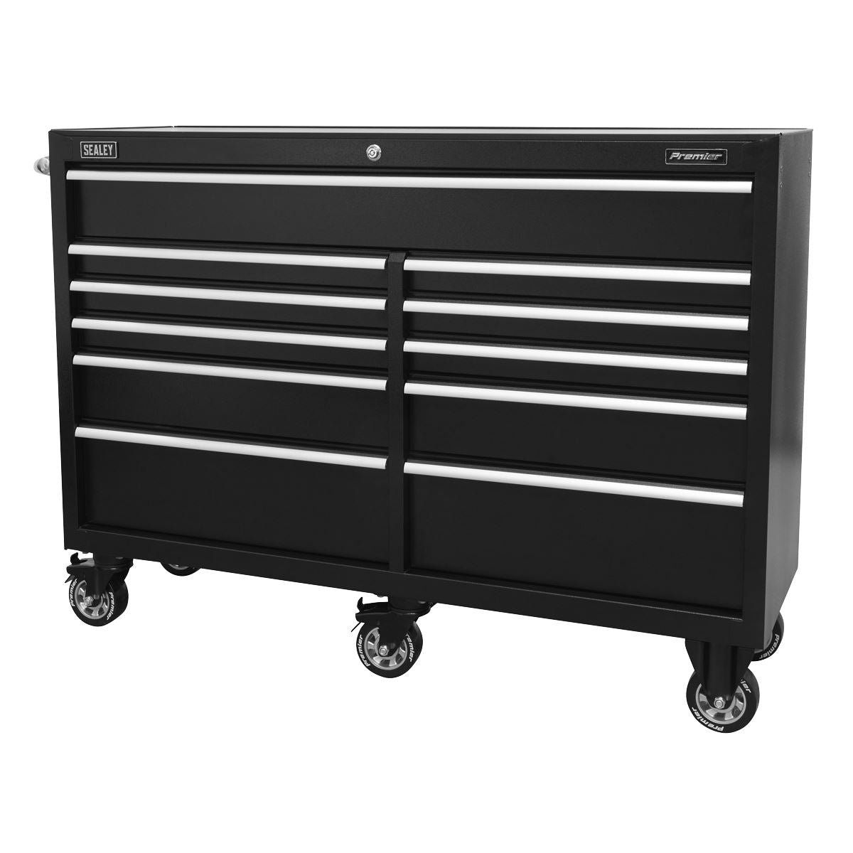 Sealey PTB143011 Rollcab 11 Drawer 1430mm Extra-Wide Heavy-Duty Black Sealey