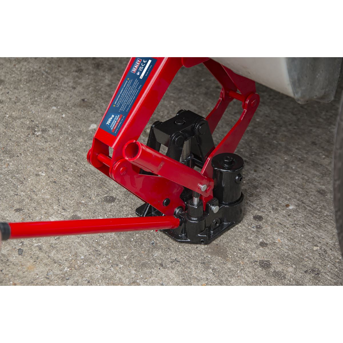 Sealey HSJ07 Hydraulic Scissor Jack 700kg Sealey