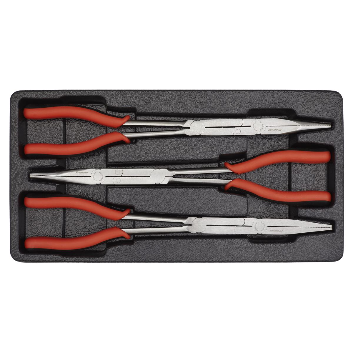 Sealey AK8580 Double Joint Pliers Set 3pc Long Reach 335mm Sealey