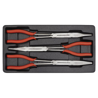 Sealey AK8580 Double Joint Pliers Set 3pc Long Reach 335mm Sealey