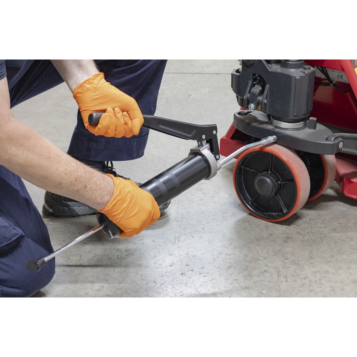 Sealey AK4402 Grease Gun Heavy-Duty Dual Piston 3-Way Fill Sealey