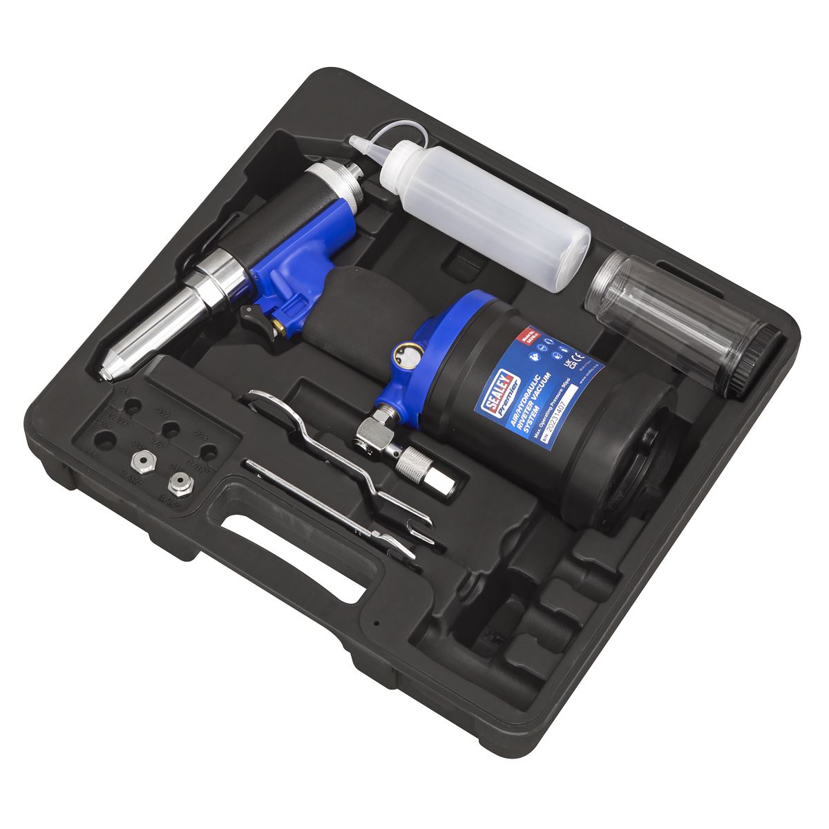 Sealey SA316 Air/Hydraulic Riveter Heavy-Duty Vacuum System Sealey