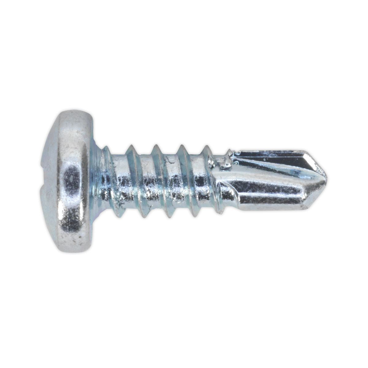 Sealey SDPH4213 Self-Drilling Screw 4.2 x 13mm Pan Head Phillips Zinc Pack of 100 Sealey