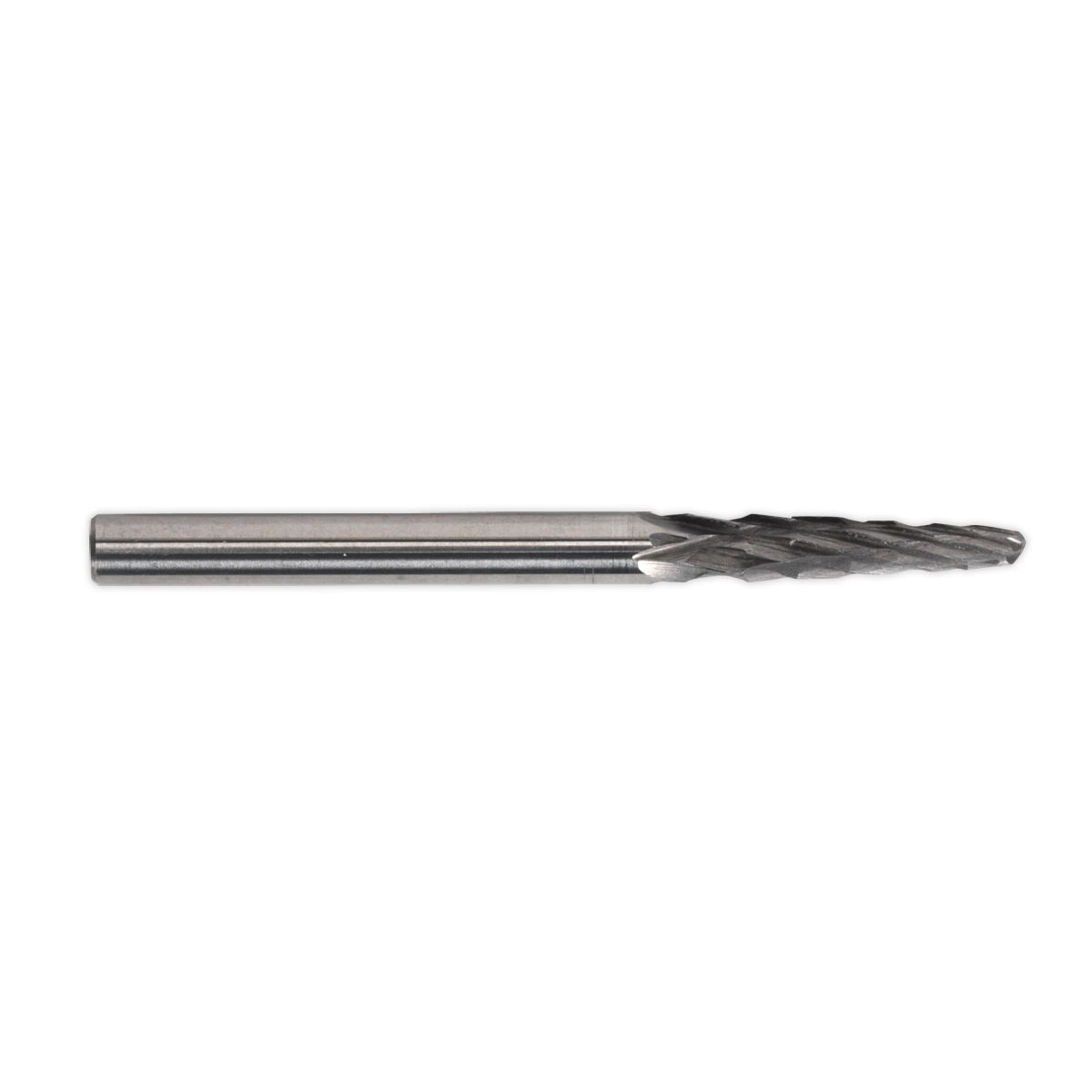 Sealey MCB004 Micro Carbide Burr Ball Nose Taper 3mm Pack of 3 Sealey