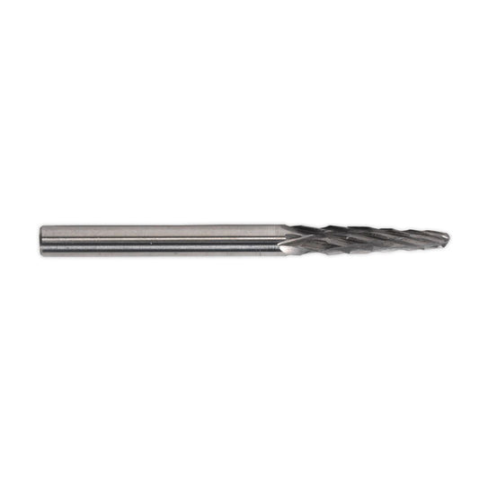 Sealey MCB004 Micro Carbide Burr Ball Nose Taper 3mm Pack of 3 Sealey