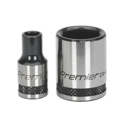 Sealey AK7970 Socket Set 32pc 1/4"Sq Drive 6pt WallDrive® Metric Premier Black Sealey