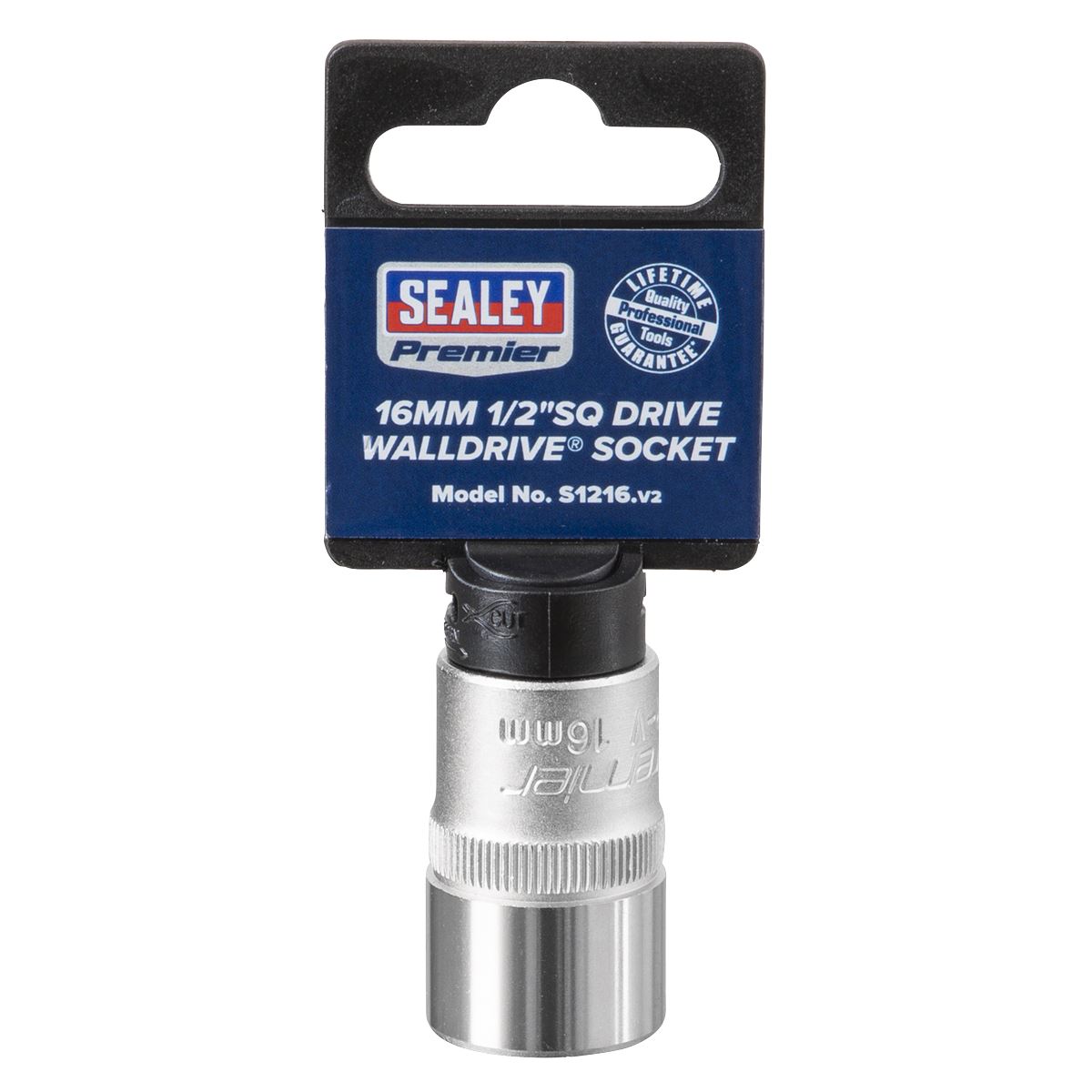 Sealey S1216 WallDrive® Socket 16mm 1/2"Sq Drive Sealey