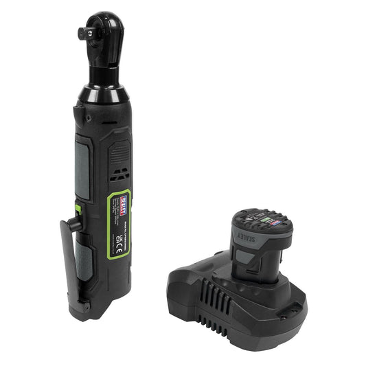 Sealey CP108VCRW Cordless Ratchet Wrench 45Nm 3/8"Sq Drive 10.8V 2Ah SV10.8 Series Sealey