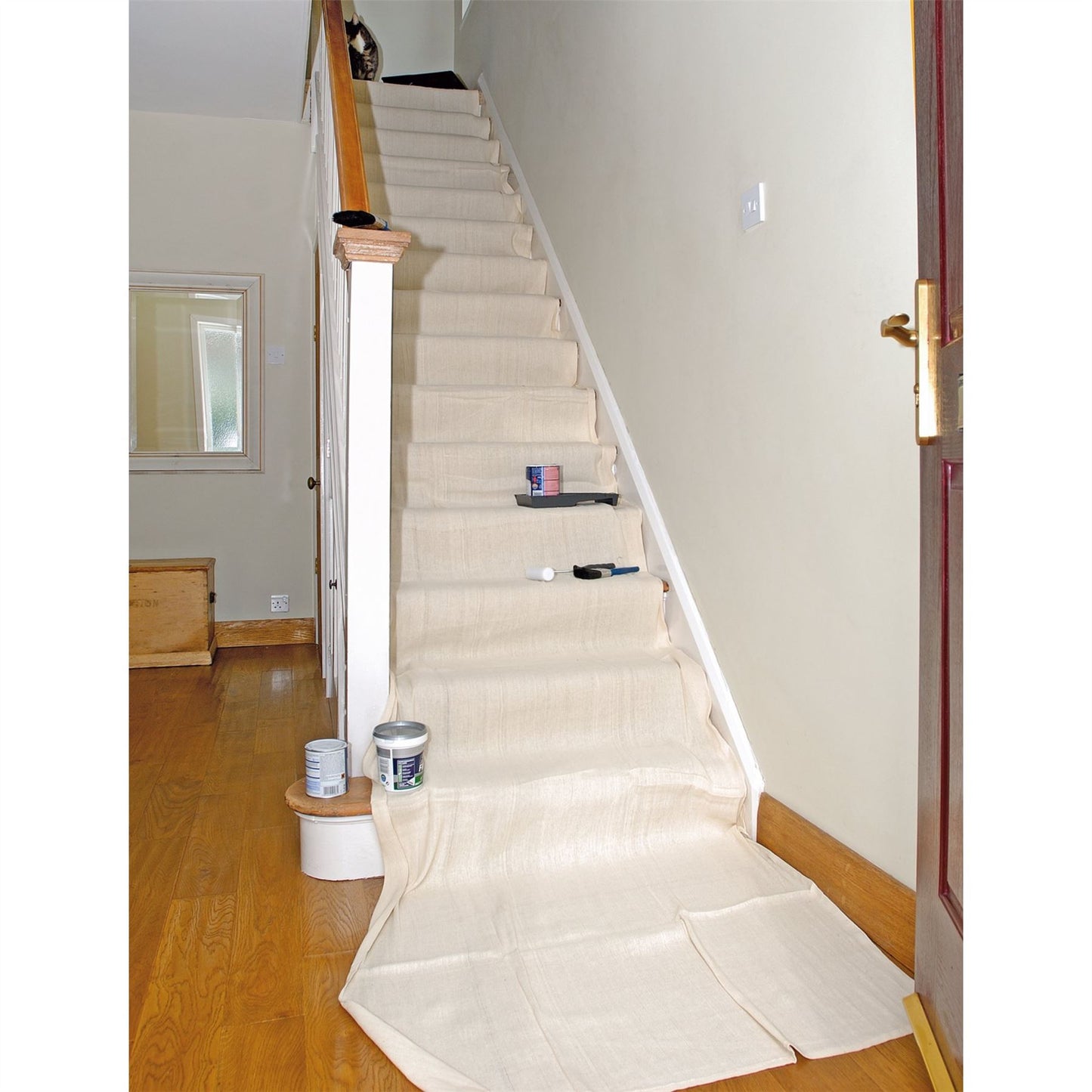 Draper 30940 Staircase Cotton Dust Sheet 7.2 x 0.9m Draper