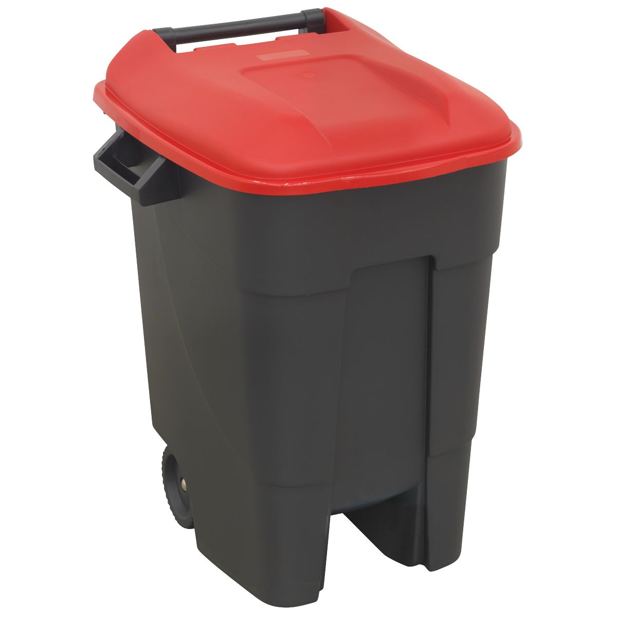 Sealey BM100R Refuse/Wheelie Bin 100L - Red Sealey