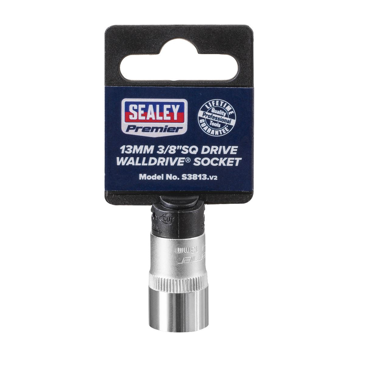 Sealey S3813 WallDrive® Socket 13mm 3/8"Sq Drive Sealey