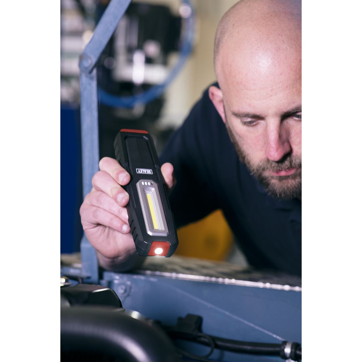 Sealey LEDWC04 Inspection Light 5W COB & 1W SMD LED - Wireless Rechargeable Sealey