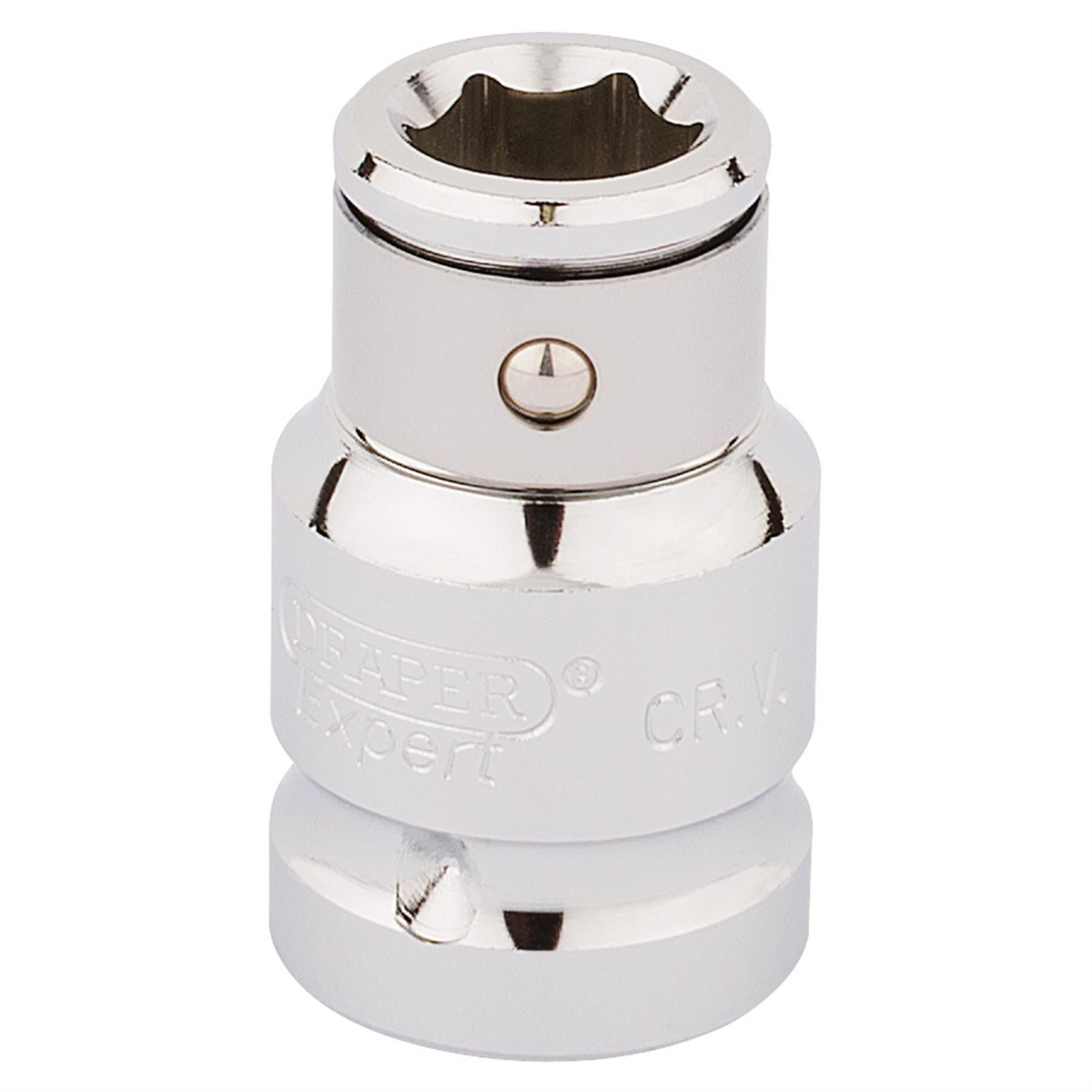 Draper 16811 Screwdriver Bit Holding Socket 1/2" Sq. Dr. x 10mm Hexagon Draper