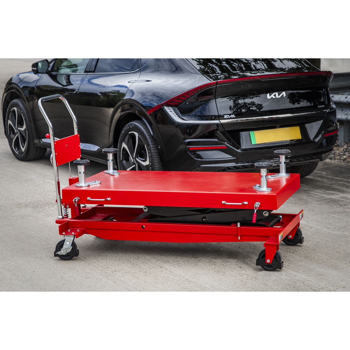 Sealey EVBT1000 1000kg Capacity EV Battery Lift/Hydraulic Platform Truck High Lift Sealey