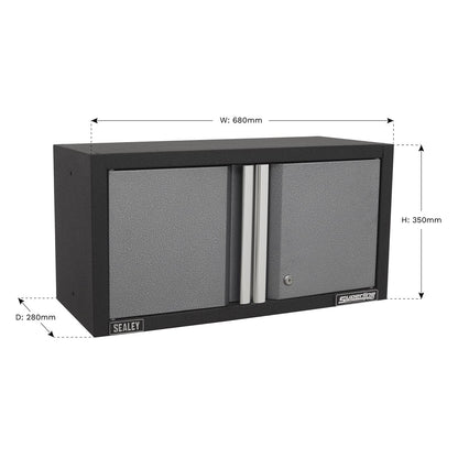 Sealey APMS65 Modular Wall Cabinet 2 Door 680mm Sealey