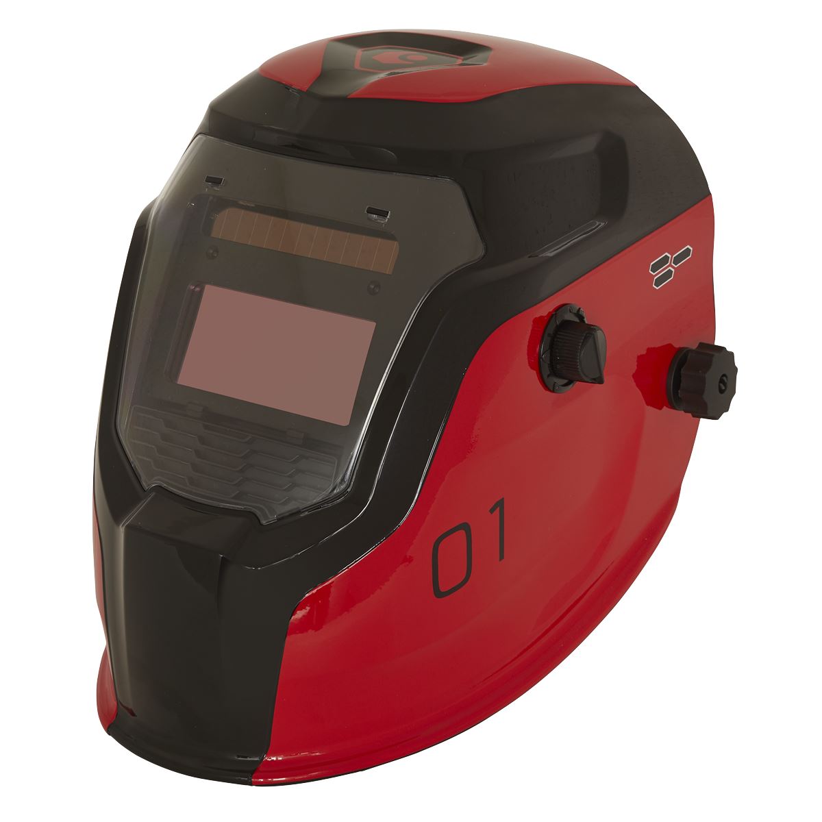 Sealey PWH1 Welding Helmet Auto Darkening - Shade 9-13 - Red Sealey