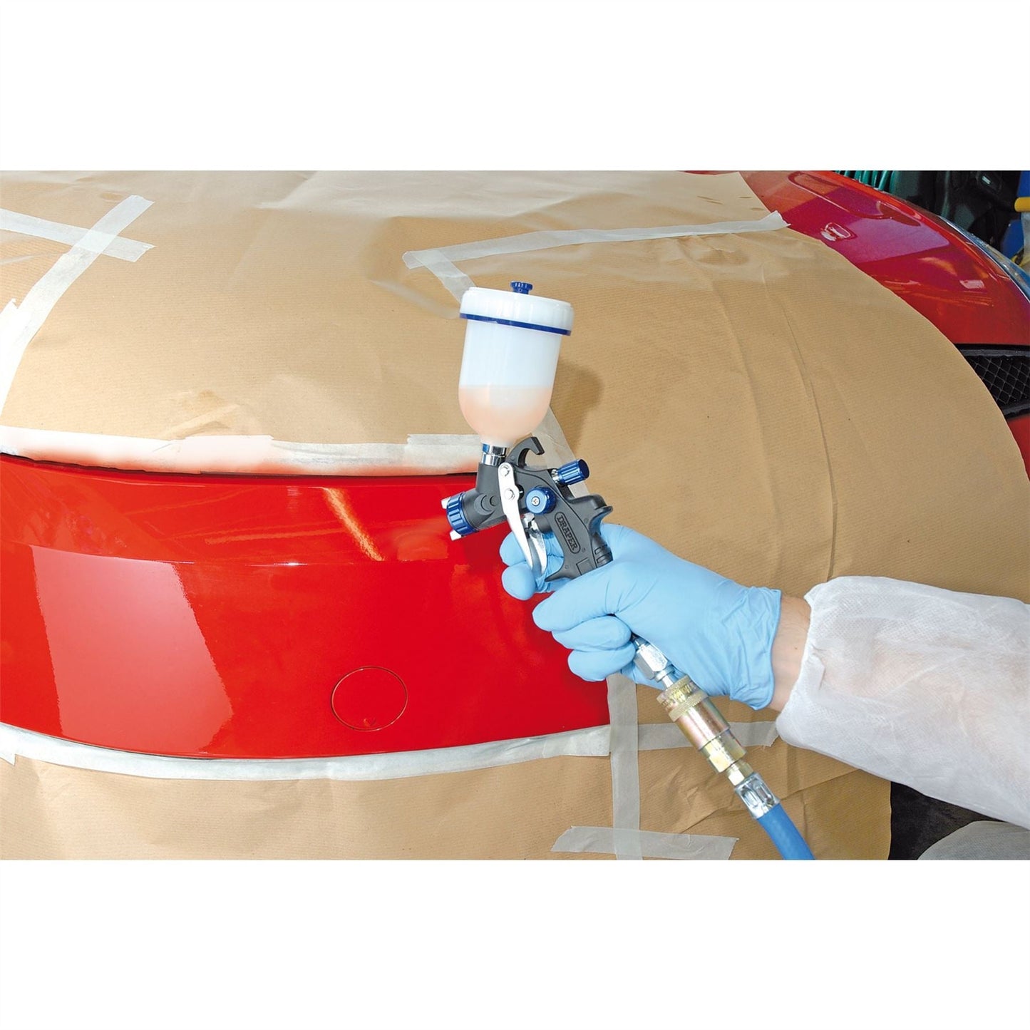 Draper 09709 Gravity Feed HVLP Composite Body Air Spray Gun 100ml Draper