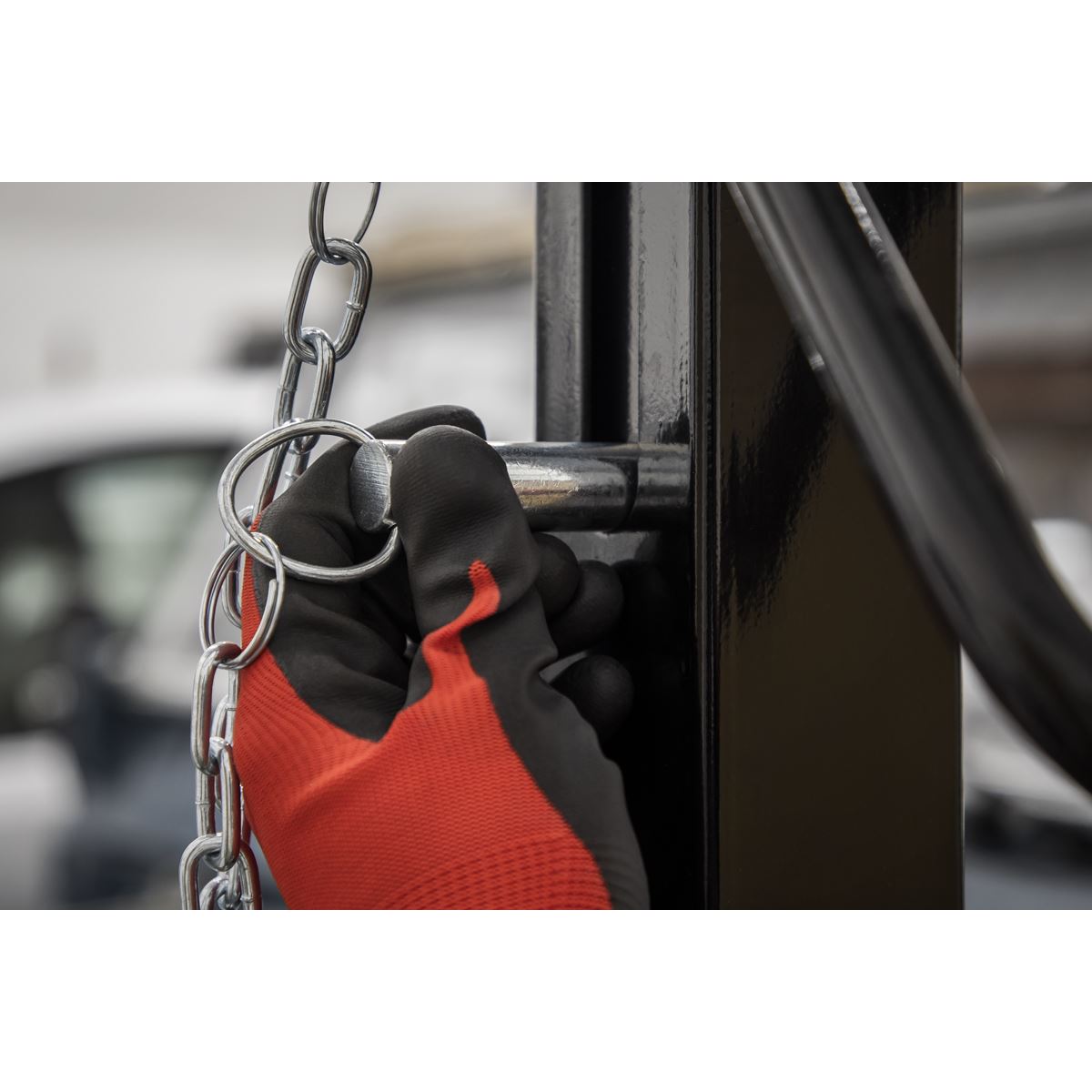 Sealey SG1000KIT Portable Lifting Adjustable Gantry Crane 1 Tonne & Hoist Combo Sealey