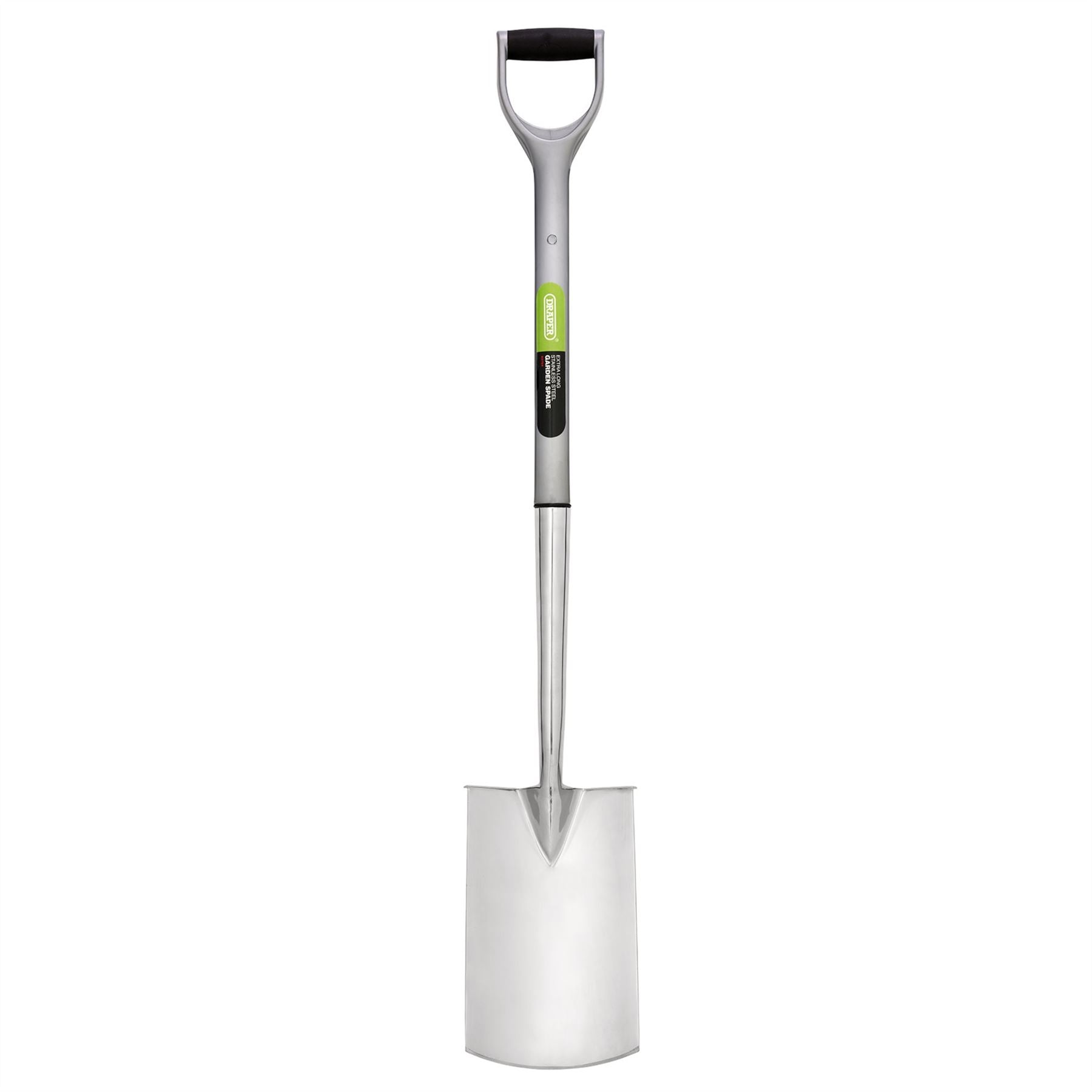 Draper 83754 Extra Long Stainless Steel Garden Spade with Soft Grip Draper