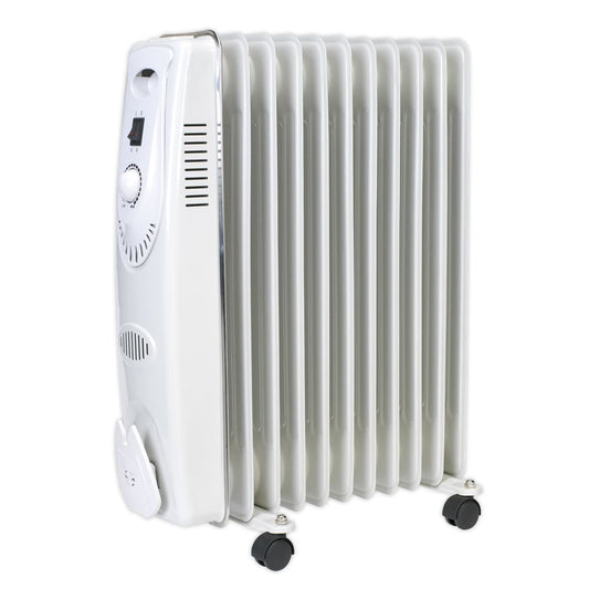Sealey RD2500 Oil Filled Radiator 2500W/230V 11-Element Sealey