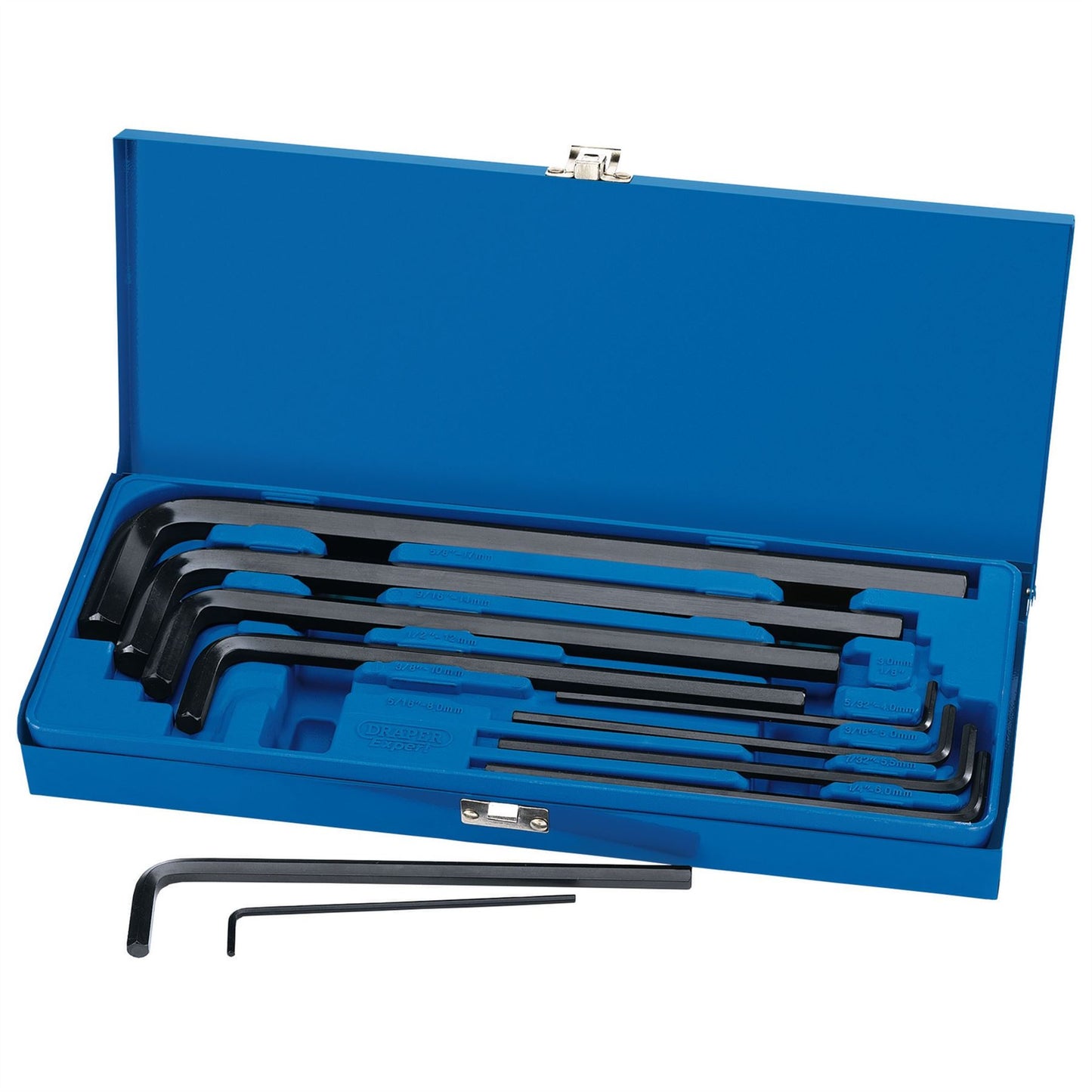 Draper 33895 Metric Extra Long Pattern Hexagon Key Set 10 Piece Draper