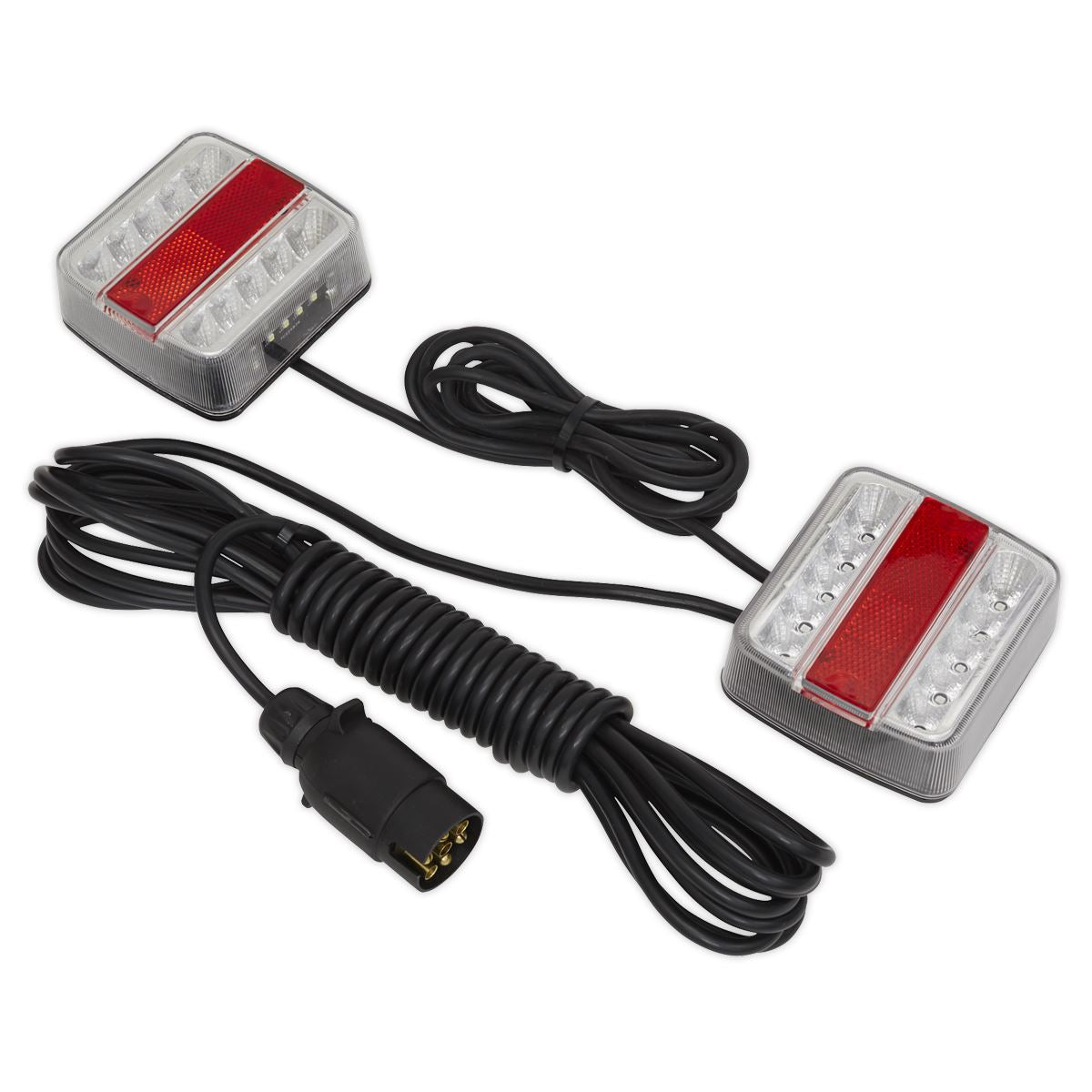Sealey TB18LEDMAG Rear Lighting Set Magnetic LED 12V Sealey