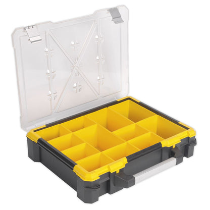 Sealey APAS12R Parts Storage Case with 12 Removable Compartments 490mm Sealey