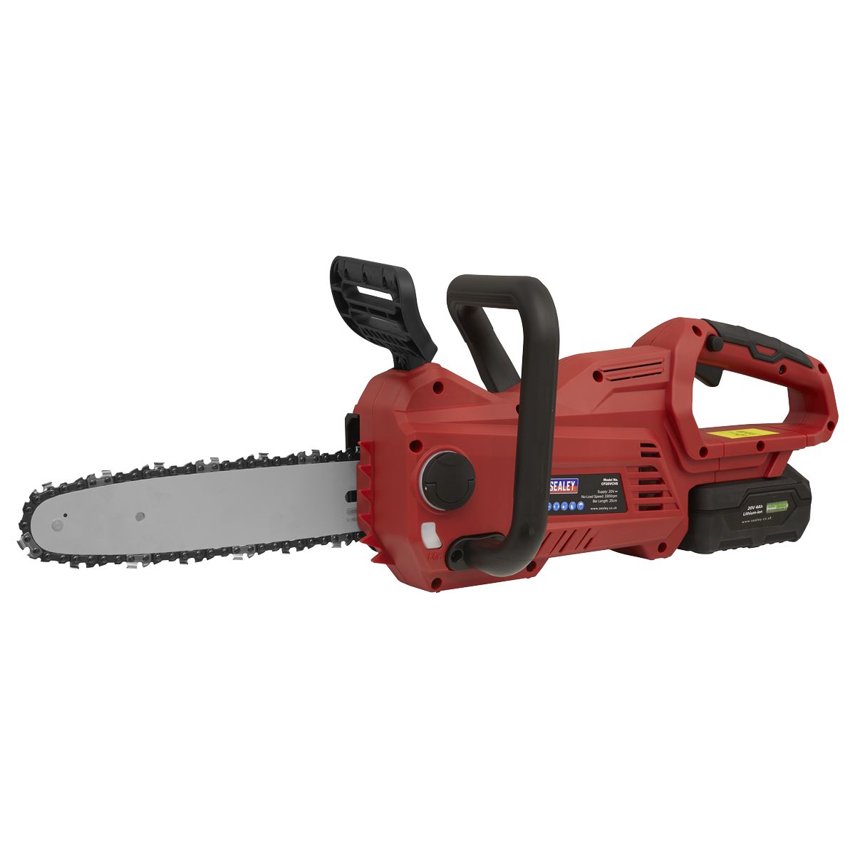 Sealey CP20VCHS Cordless Chainsaw 20V SV20 Series 25cm - Body Only Sealey