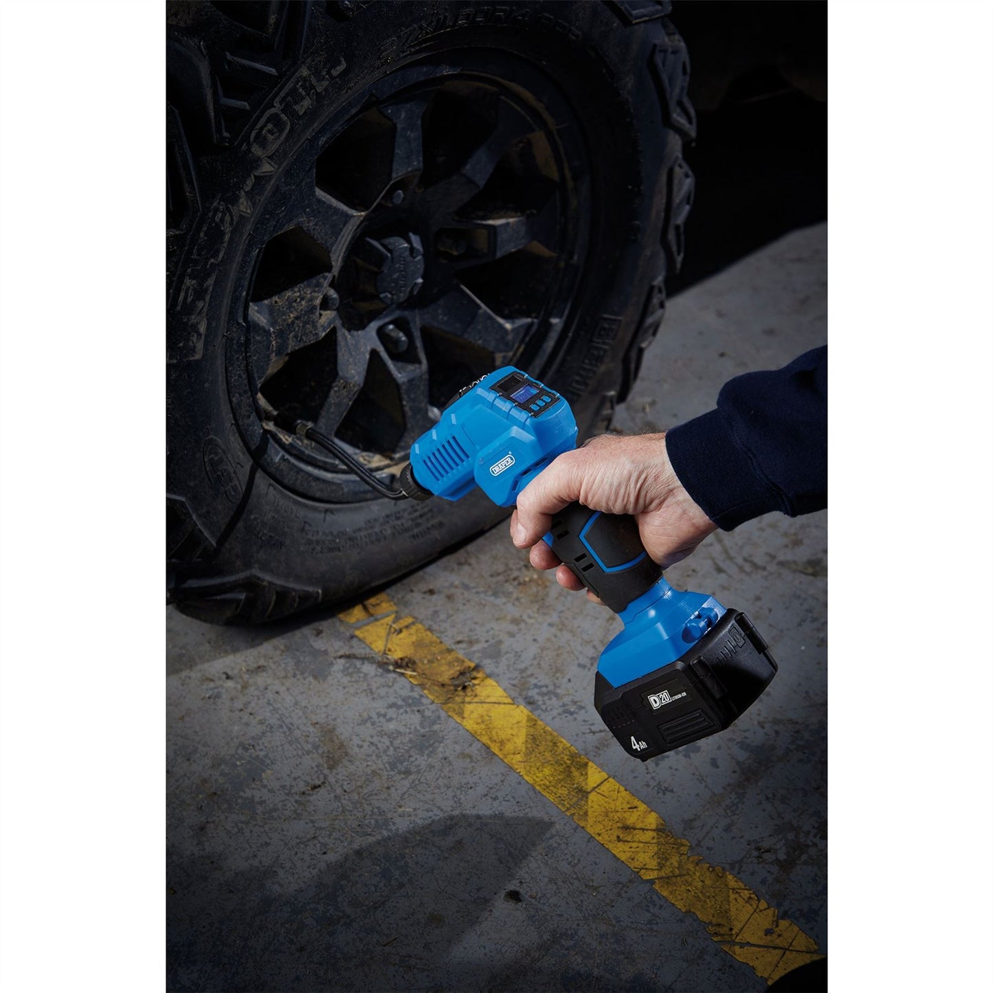 Draper 55767 D20 20V Air Inflator Sold Bare Draper