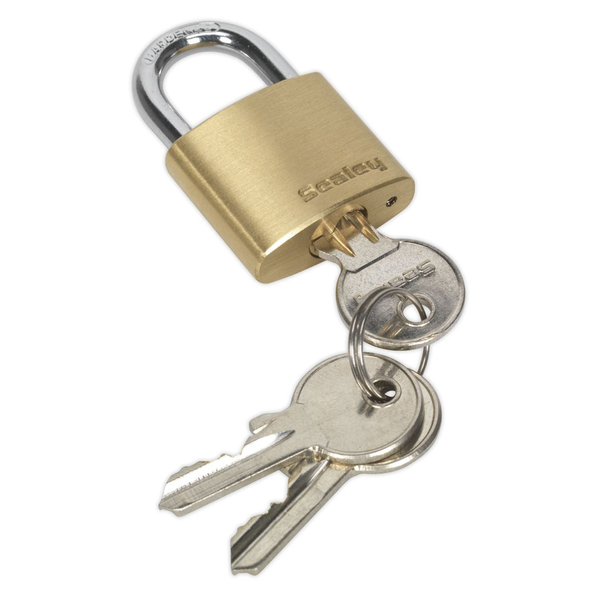 Sealey PL100 Brass Body Padlock 30mm Sealey
